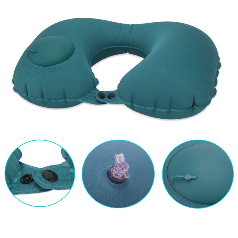 Travel U Shape Inflatable Pillow Travel Neck/Head Comfort Pillows