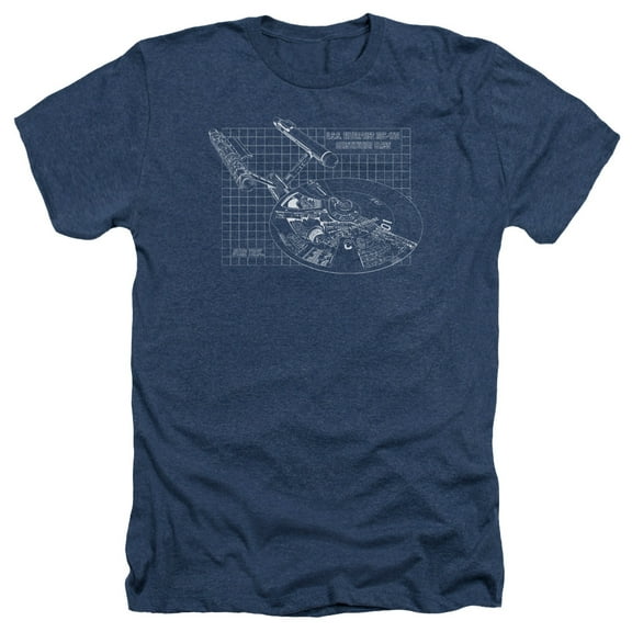Star Trek - Enterprise Prints - Heather Short Sleeve Shirt - Small