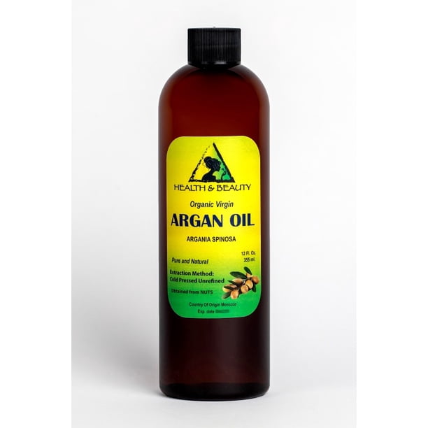 Huile D'Argan 100% Pure Bio - 2 Oz (60ml) - Qualité Marocaine - Pour Cheveux Et Peau