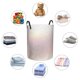 thumbnail image 4 of Fotbe Glitter Light Pearl Cesto de Ropa con Asas, Cesto Impermeable de Gran Capacidad, Bolsa de Lavado para Dormitorio, Cesto de Ropa con Ruedas y Asas-Medium, 4 of 6
