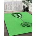 thumbnail image 3 of Ahgly Tapis Rectangulaire Lavable en Machine Intérieur Transitionnel Vert Néon, 2 Pieds x 3 Pieds, 3 of 7