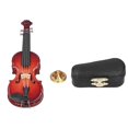thumbnail image 1 of Broche violon, détails exquis sans ardillons, mini modèle d'instrument de musique pour cadeau, décoration de robe, 1 of 4