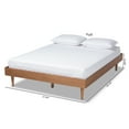thumbnail image 4 of Baxton Studio Rina Mid-Century Modern Ash Wanut Finished Full Size Wood Bed Frame, 4 of 7