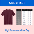 thumbnail image 2 of Zfeel Men High Performance Pure Dry Fit Poly T-Shirt, Short Sleeve Tee, Assorted Color, M, 2 Pack, 2 of 10