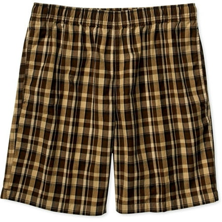 plaid elastic shorts waist george