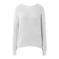 thumbnail image 4 of Women Sweaters, Backless Sweaters for Women, Long Sleeve Knit Design, Pullover for Fashion Comfort, 4 of 6