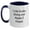 White/Navy, variant on Scuba Diving Humor Gifts for Men from Friends - I Like Scuba Diving And Maybe 3 People Two Tone Coffee Mug for Birthday