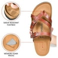 thumbnail image 6 of Aerothotic Women's Celestis Soft Footbed Strappy Slide Sandals, 6 of 9
