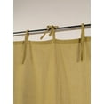 thumbnail image 7 of The Art Box Solid Linen Curtains 63 Inches Long 2 Pack, Gauze Linen Curtain Drapes Tie Top Curtain Panels for Bedroom/Living Room/Sliding Door Farmhouse Decor, 35"w x 63"l in, Barley Corn Green, 7 of 7