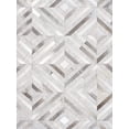 thumbnail image 2 of Pasargad Home Galaxy Hand-loomed Cowhide & Sari Silk Rug 9' 0" X 12' 0" Silver, 2 of 6
