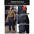 thumbnail image 6 of liyiyiyia Men's Winter Cargo Pants, Thermal Fleece Lined Outdoor Snow Ski Pants for Hiking Work, 6 of 7