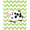 thumbnail image 2 of Robinson, Tamara 12x14 White Modern Wood Framed Museum Art Print Titled - Chevron Cow, 2 of 4