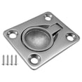 thumbnail image 4 of 2x Tirador De Anillo Empotrado, Pestillo De Escotilla De Barco De Acero Inoxidable Para Taquilla, Puerta De Barco, 4 of 8