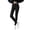 Black, variant on MexChoioe Solid Color Womens Leggings High Waist Soft Stretch Daily Fitness Running Biker Trousers with Pockets