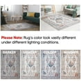 thumbnail image 5 of Keen Home Design Machine Washable Area Rugs with Non-slip Backing, Ideal for Hallway, Living Room, Bedroom, Kitchen and Laundry Room, Vintage Moroccan and Low Pile Rug - ( 5' x 7' ), 5 of 9