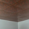 thumbnail image 2 of FASÄDE Flat Decorative Vinyl 2ft x 2ft Lay in Ceiling Panel in Copper Fantasy (5 Pack), 2 of 5