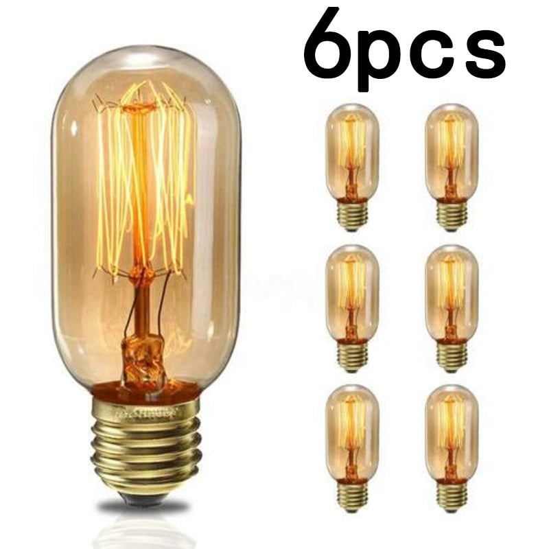 Table Lamp Wall Lights G80 Amber Glass Dimmable Lamp AC 110V/220V Warm White 2700K E27 4W Vintage Edison LED Light Bulbs for Chandeliers