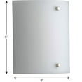 thumbnail image 2 of Curve LED One-Light White Opal Acrylic Modern Style Wall Sconce Light, 2 of 2