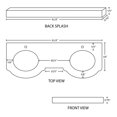 thumbnail image 3 of 61.8-in. W  23.8-in. D Stone Top In Beige Color For 1 Hole Faucet AI-18338, 3 of 3