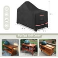 thumbnail image 3 of Grill Cover for 60 Inch Big Green Egg Table, Waterproof Heavy Duty Outdoor Cover, Kamado Ceramic BBQ XL Cart, 3 of 4