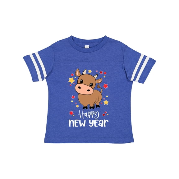 Inktastic Happy New Year Cute Ox Boys or Girls Toddler T-Shirt