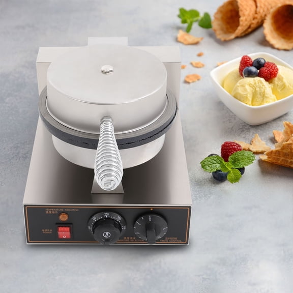 1200W Waffle Cone Maker Electric Egg Roll Mold Ice Cream Cone Maker - Home/Restaurant