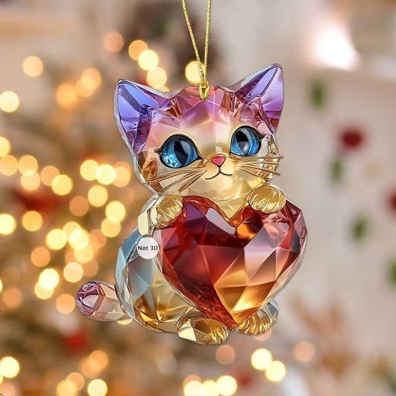 ZhyrZng Valentine's Day Series Dog Acrylic Key Chain Car Rearview Mirror Accessories Backpack Pendant Hanging Pendant Hanging Decoration Home Decoration Hanging Ornament Festival Decoration