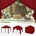 thumbnail image 5 of COOS BAY 11x11 Pop-up Instant Gazebo Tent with 4 Sidewalls Outdoor Canopy Shelter,Red, 5 of 7