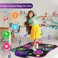 Beefunni Dance Mat,Light Up Dance Pad with Wireless Bluetooth Music