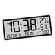 thumbnail image 1 of Reloj de escritorio con pantalla de temperatura, despertador digital para interior de oficina y mesita de noche. Negro, 1 of 9