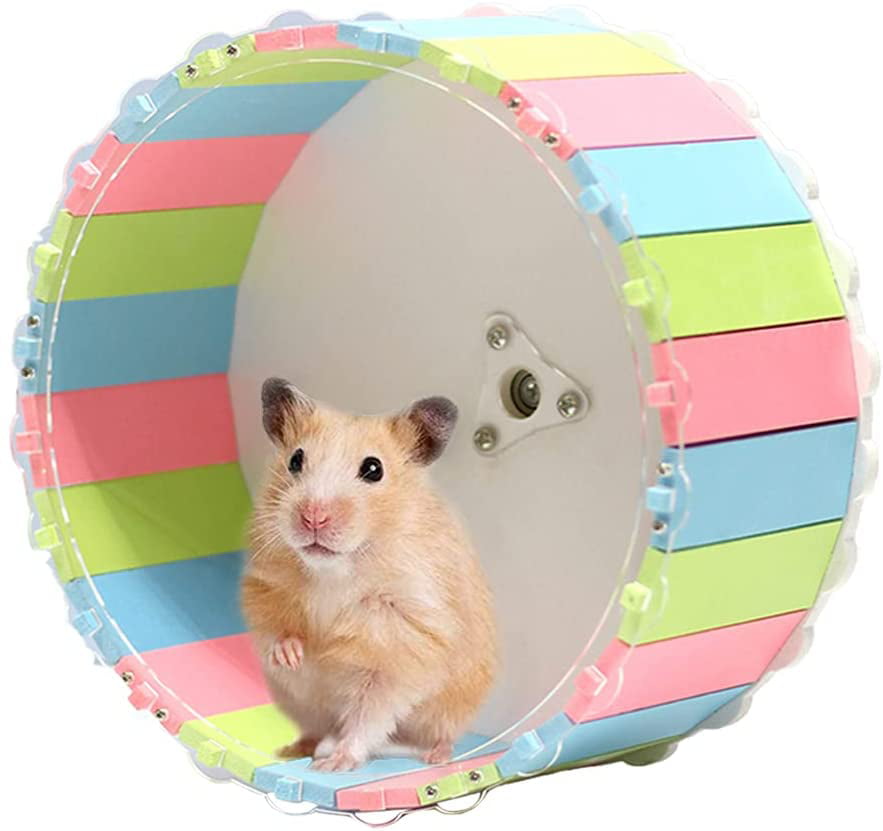 Pet Cute Exercise Wheel Roller Silent Sports Pet Toy for Hamster 