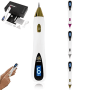 6-in-1 Skin Imperfection Removal Pen, 10 Adjustable Levels, Gentle At-Home Personal Care Beauty Tool (Gold, F)