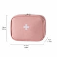 thumbnail image 3 of First Aid Kit, Travel First Aid Kit, First Aid Pouch, Travel Bag, 8X6X3 Inch Medium Size Navy Blue, Durable Zippered Portable Storage Case for Outdoor Camping Hiking Road Trip, 3 of 7