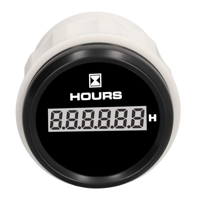 Medidor de horas digital, medidor de horas digital de 52 mm Medidor de horas para barcos Medidor de horas redondo Valor inmejorable