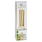 Wally's Natural Unscented Paraffin Wax Ear Candles, 12 Pack