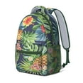 thumbnail image 2 of Tropical Floral Waterproof School Backpack with Ergonomic Spinal Support for Teens & College Students, 2 of 5