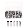 thumbnail image 1 of Mosiee 250Pcs Double Copper Fishing Tube Fishing Wire Pipe Sleeves Connector, 1 of 8