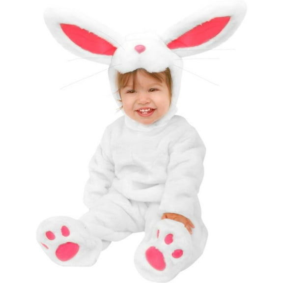 Infant Plush White Rabbit Costume
