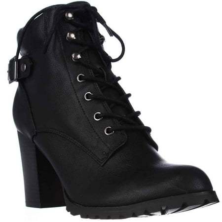 schuh caitlin ankle boot with buckle in black