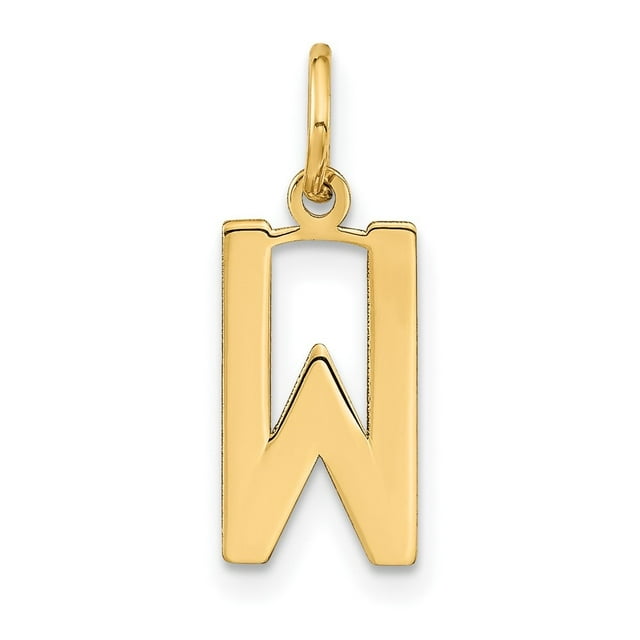 Diamond2Deal 14K Pendentif Initiale Lettre en Or Jaune pour Femmes