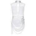 thumbnail image 4 of iixpin Kids Girls Rhinestone Applique Sleeveless Figure Ice Skating Dress Modern Lyrical Ballet Dance Outfits Ivory 12, 4 of 6