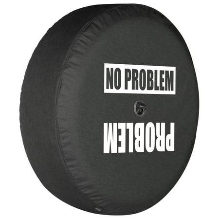 Boomerang - 33" Soft JL Tire Cover for Jeep JL Wrangler (w/ back-up camera) (2018-2020) - Rubicon - Problem No Problem
