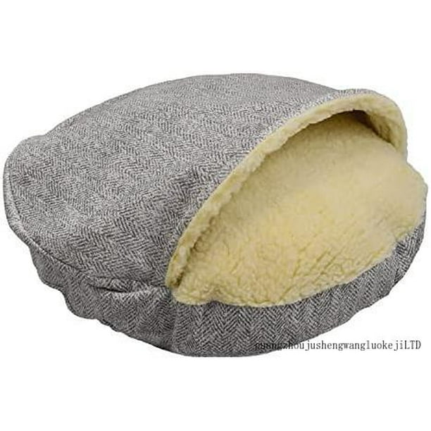 Luxury Microsuede Cozy Cave Pet Bed, Show Dog Collection, Large, Palmer