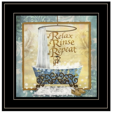 UPC: 0840105535744 | Relax Rinse Repeat By Ed Wargo Printed Wall Art Wood Multi-Color
