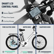 COLORWAY 26 Electric Bike for Woman, 500W Powerful Motor, 36V 12AH Removable Battery E Bike, Max. Speed 19.9MPH Electric Bicycle UL2849