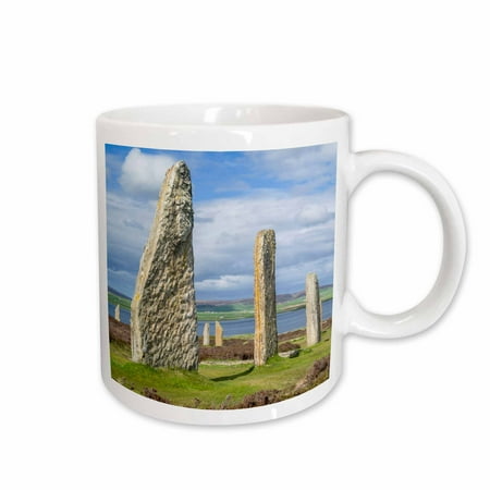 

3dRose Ring of Brodgar henge monument. Orkney islands Scotland. Ceramic Mug 15-ounce