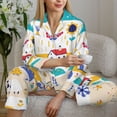 thumbnail image 6 of Sikiie Funny Farm Women's Long-Sleeve Shirt and Full-Length Bottom Pajama Set (s-xxl)-Medium, 6 of 7
