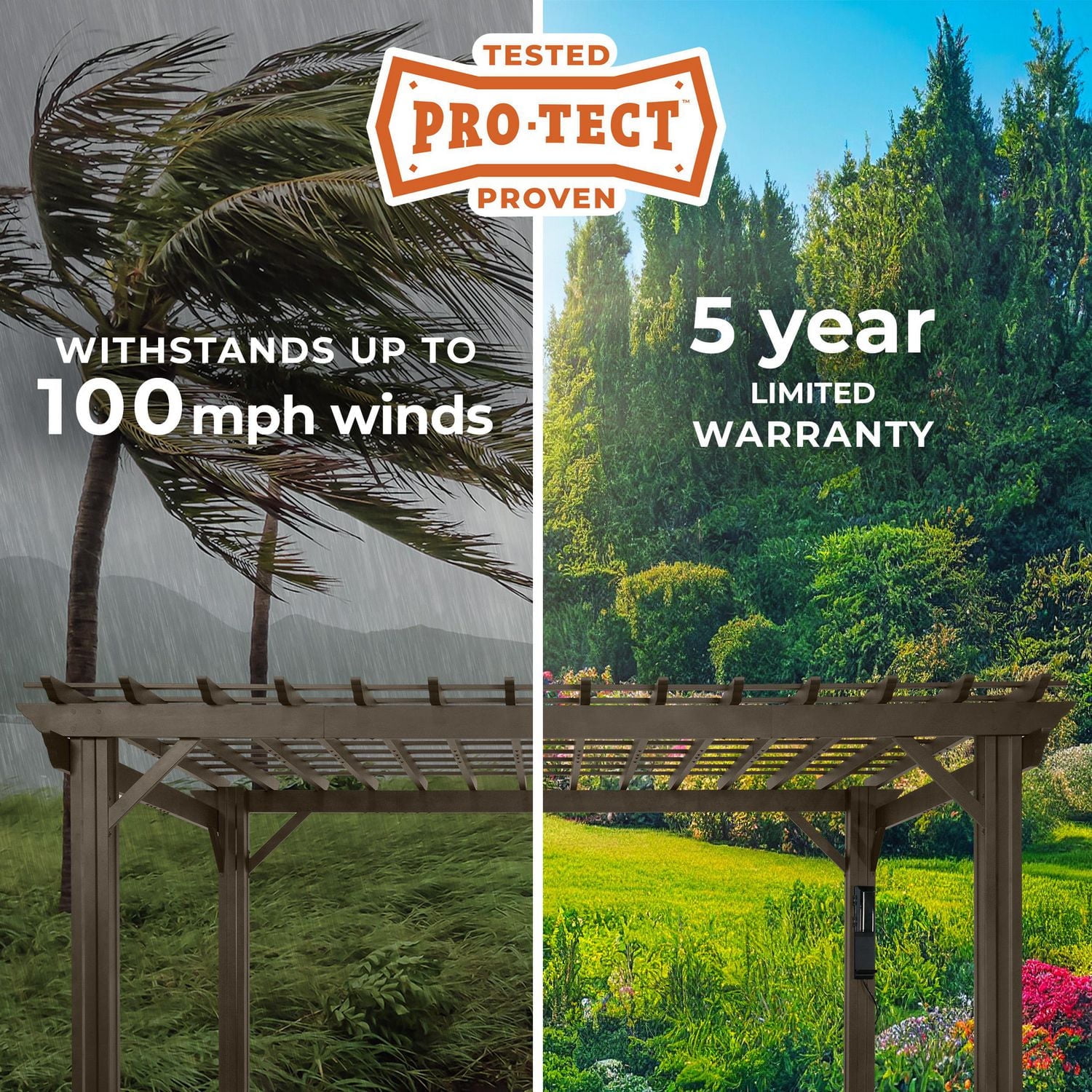 Pergola en cèdre Ashford 12' x 10' Backyard Discovery