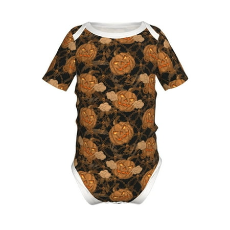 

Adobk Halloween4 Print Baby Climbing Clothes Jumpsuit Rompers Classic Rompers Child Short sleeve Bodysuits-6 Months