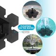 thumbnail image 4 of Mini Solar Powered Fountain Garden Pool Pond Solar Panel Floating Fountain Garden Decoration Water Fountain, 4 of 7